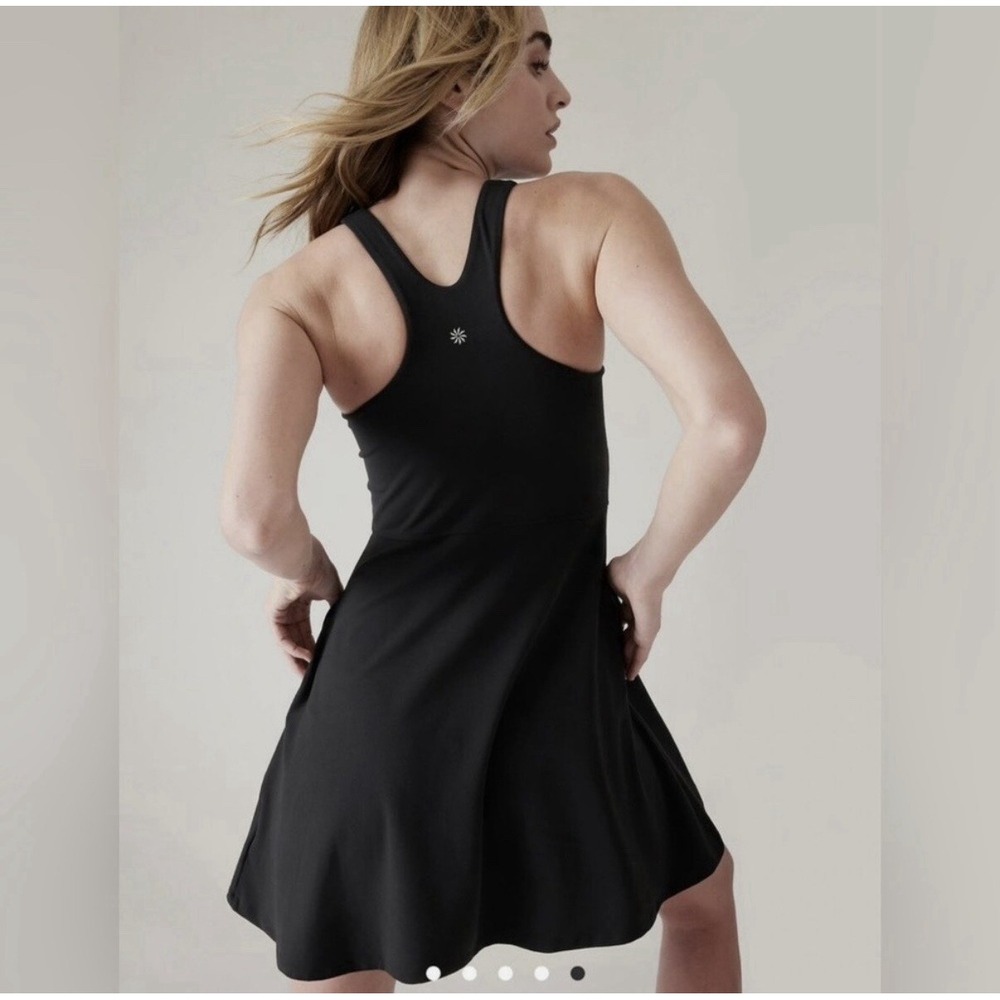 ATHLETA Women's Conscious Tank Dress Athletic Black Athleisure Pockets Size XXS - Picture 2 of 10
